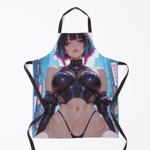 Item preview, Neon City Cyber Waifu — Cyberpunk Anime Digital Illustration designed and sold by Planet Utoppia.