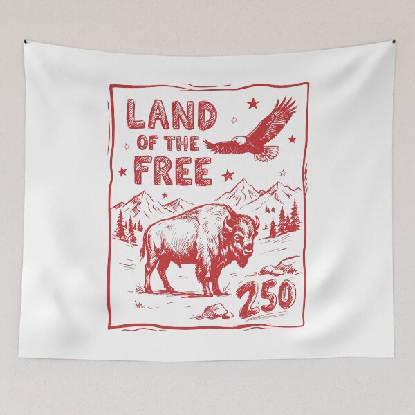 Item preview, Land of The Free 250 Years 4th of July America 250th Anniversary designed and sold by gunaone-design.