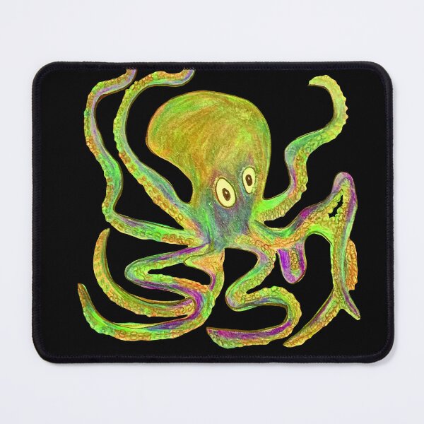 Item preview, Creepy Lime Green and Purple Octopus designed and sold by TheWorldFamous.