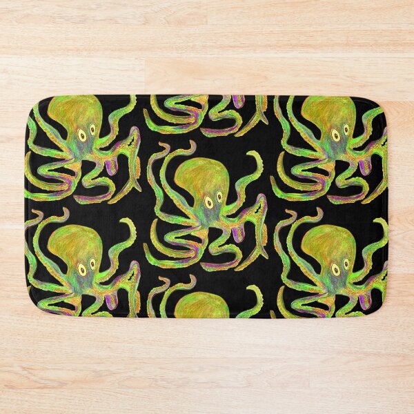 Item preview, Creepy Lime Green and Purple Octopus designed and sold by TheWorldFamous.