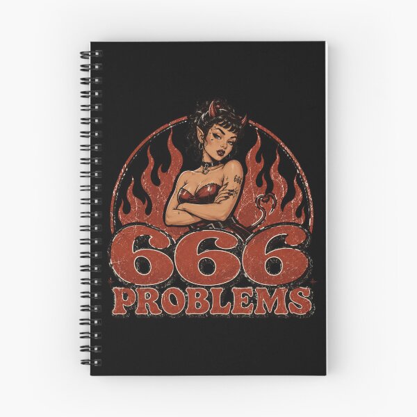 Item preview, 666 Problems Funny Devil Girl Vintage Goth designed and sold by Region.