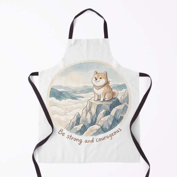 Item preview, Christian Cottagecore Shiba Inu Mountain Tote Bag Joshua 1 Be Strong and Courageous Bible Verse designed and sold by Small & Beloved.