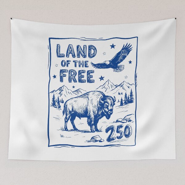 Item preview, Land of The Free 250 Years 4th of July 250th Anniversary designed and sold by gunaone-design.