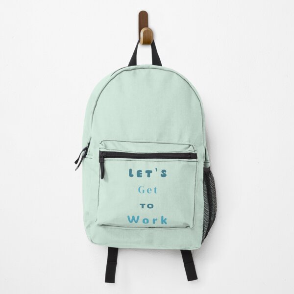 Item preview, Let's Get To Work Stickers Prints Posters Wall Art Magnet Home Coffee Cup Decoration TShirt Stationary Notebook Magnet Hat Kitchen Work School Office Redbubble Shop designed and sold by Saritas Boutique Shop.