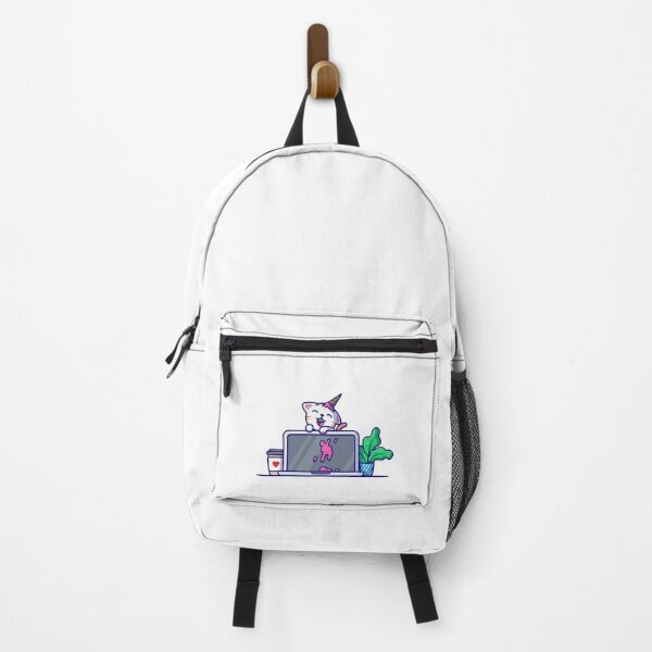 Item preview, Cute Cat With Spilled Ice Cream On Laptop designed and sold by nilkbv.