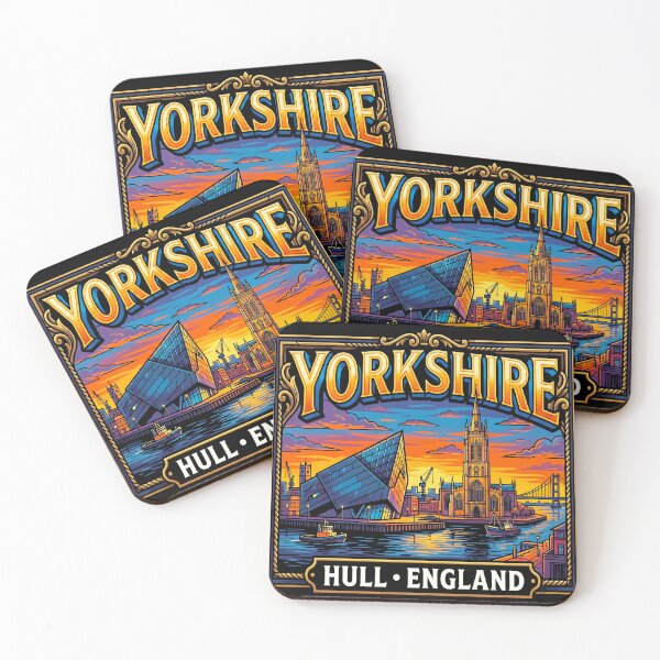 Item preview, Yorkshire Hull England Vintage Travel Art designed and sold by sky11PP.