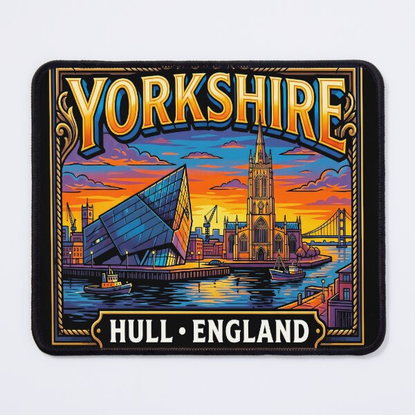 Item preview, Yorkshire Hull England Vintage Travel Art designed and sold by sky11PP.