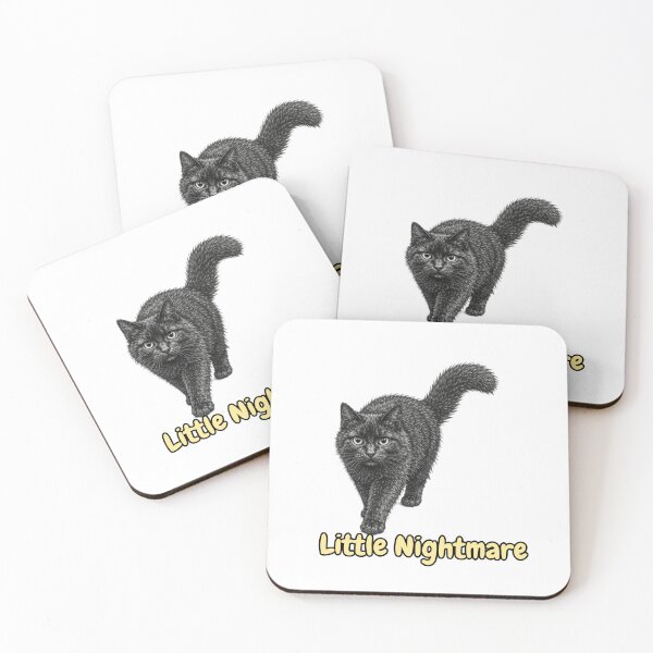 Item preview, Little Nightmare Black Cat Sticker designed and sold by lumar23.