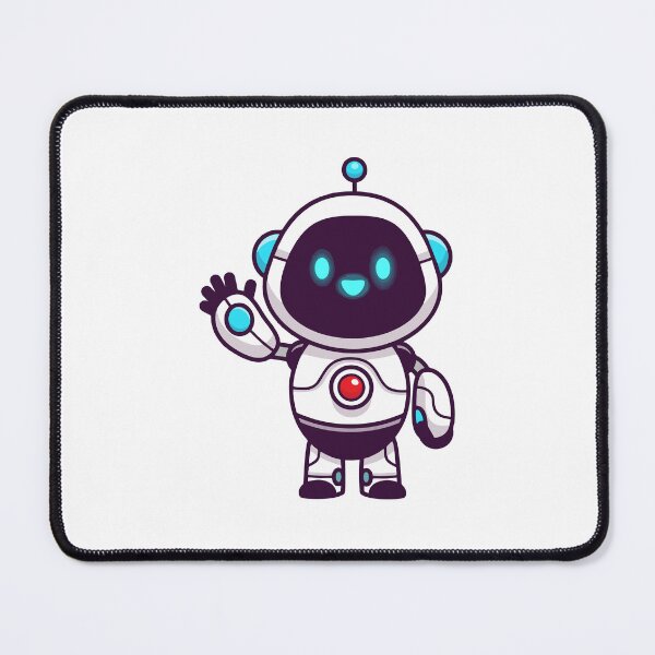 Item preview, Cute Futuristic Robot Waving Hello Cartoon designed and sold by nilkbv.
