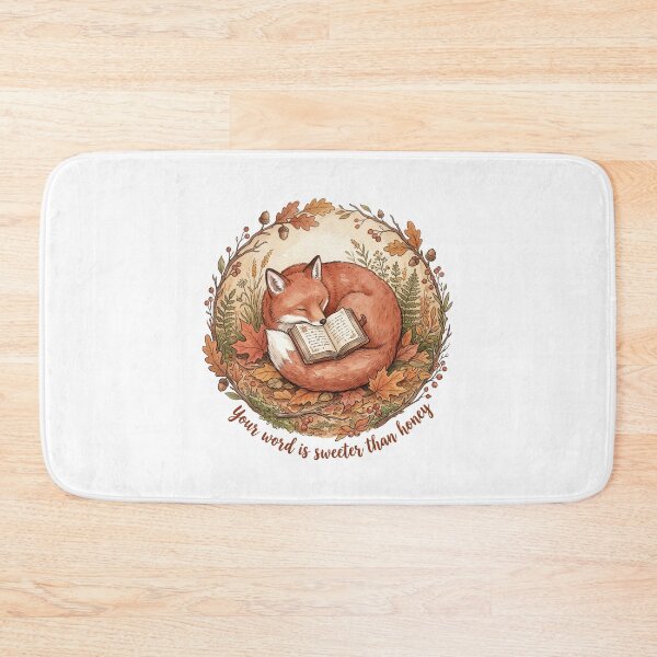 Item preview, Christian Cottagecore Red Fox Bible Tote Bag Psalm 119 Sweeter Than Honey Bible Verse Gift designed and sold by Small & Beloved.