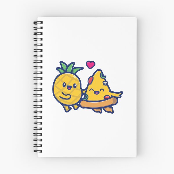 Item preview, Cute Pineapple And Pizza Slice Love Cartoon designed and sold by nilkbv.