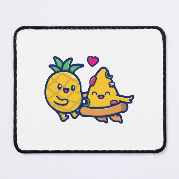 Item preview, Cute Pineapple And Pizza Slice Love Cartoon designed and sold by nilkbv.
