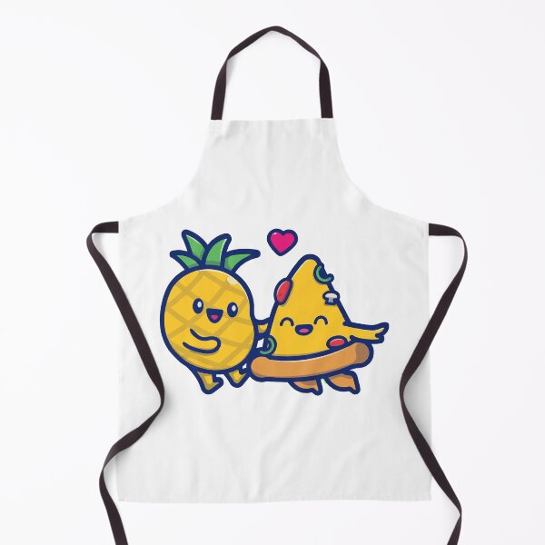 Item preview, Cute Pineapple And Pizza Slice Love Cartoon designed and sold by nilkbv.