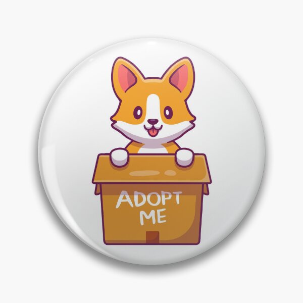 Item preview, Cute Corgi Puppy In Box Adopt Me Cartoon designed and sold by nilkbv.