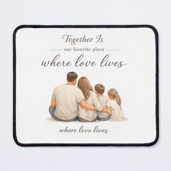 Item preview, Together Is Our Favorite Place – Family Love Minimalist Illustration designed and sold by MariMarArt.