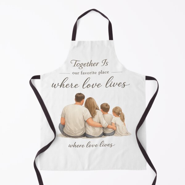 Item preview, Together Is Our Favorite Place – Family Love Minimalist Illustration designed and sold by MariMarArt.