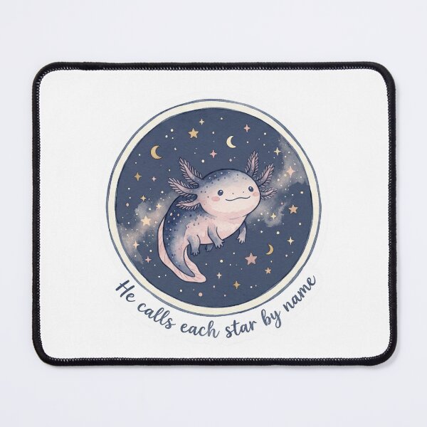 Item preview, Christian Cottagecore Axolotl Stars Tote Bag Isaiah 40 He Calls Each Star by Name Bible Verse designed and sold by Small & Beloved.