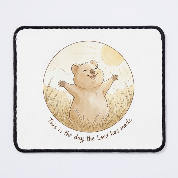 Item preview, Christian Cottagecore Quokka Morning Tote Bag Psalm 118 This is the Day Bible Verse Faith Gift designed and sold by Small & Beloved.