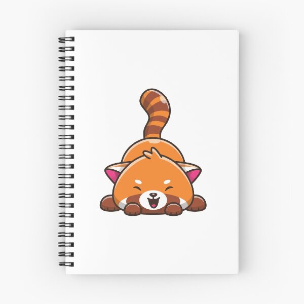 Item preview, Cute Red Panda Happy Laying Down Illustration designed and sold by nilkbv.