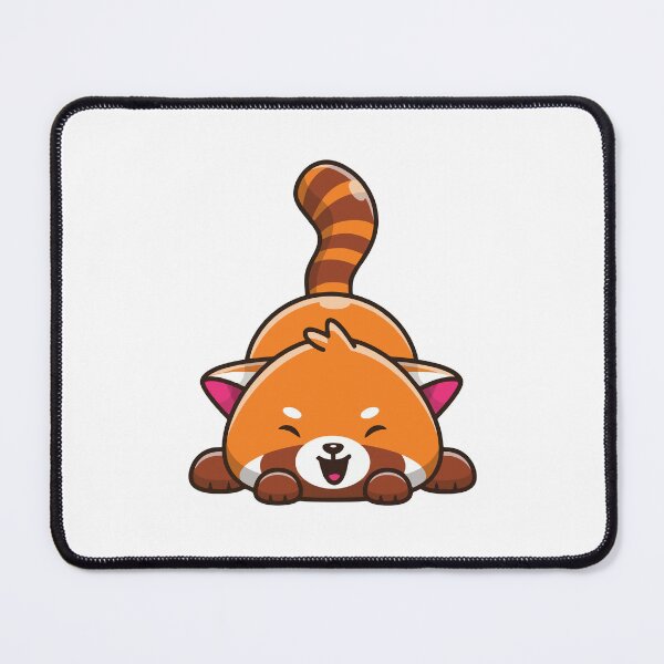Item preview, Cute Red Panda Happy Laying Down Illustration designed and sold by nilkbv.