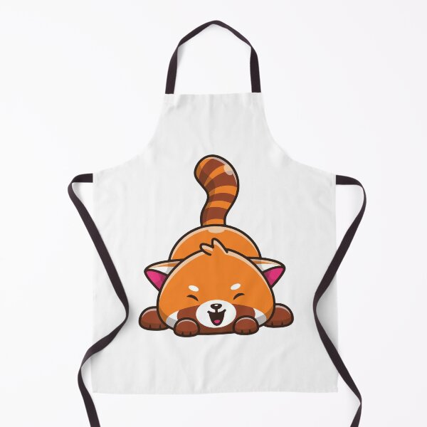 Item preview, Cute Red Panda Happy Laying Down Illustration designed and sold by nilkbv.