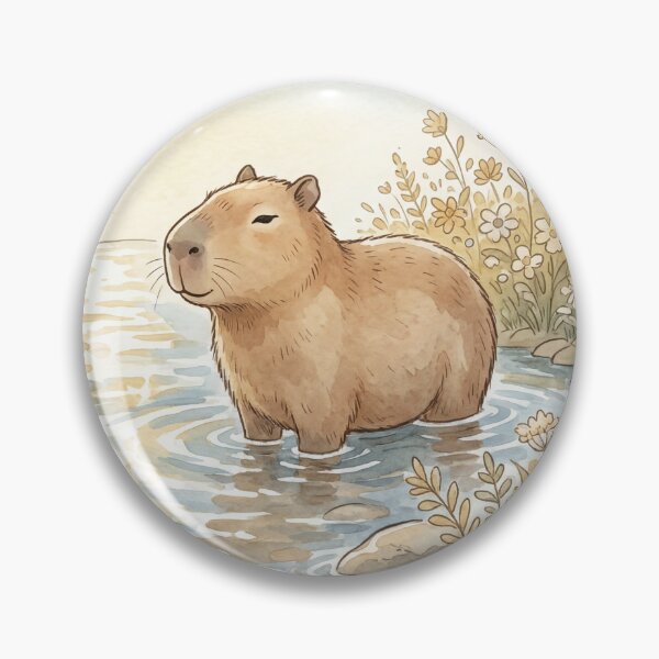 Item preview, Christian Cottagecore Capybara Stream Tote Bag Romans 6 Made New Baptism Bible Verse Faith Gift designed and sold by Small & Beloved.