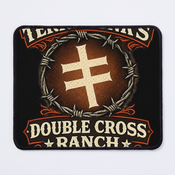 Item preview, Terry Funk’s Double Cross Ranch Vintage Western Barbed Wire Wrestling Tribute Logo designed and sold by The Irish Whip.