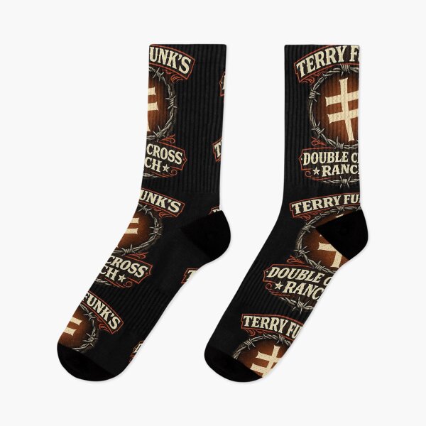 Item preview, Terry Funk’s Double Cross Ranch Vintage Western Barbed Wire Wrestling Tribute Logo designed and sold by The Irish Whip.