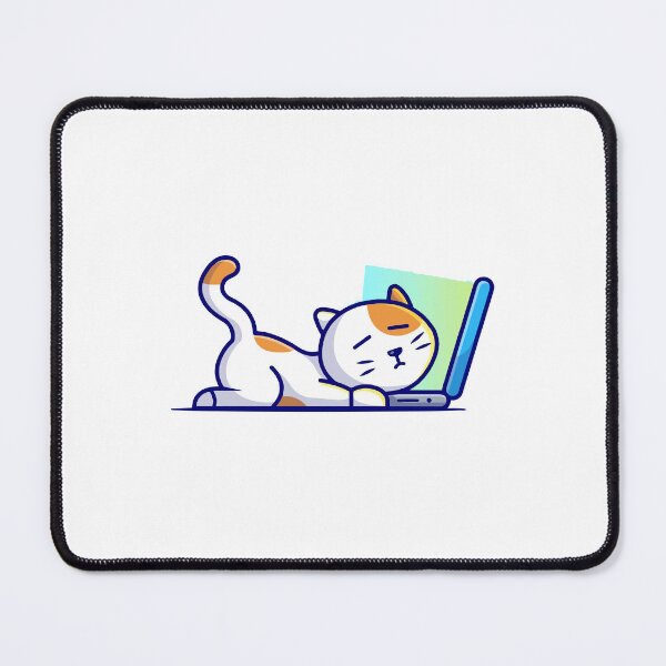 Item preview, Cute Tired Cat Sleeping On Laptop Keyboard designed and sold by nilkbv.