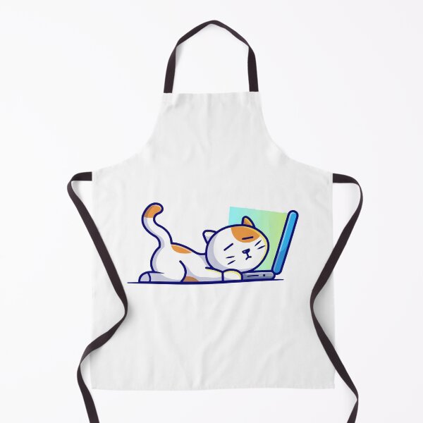 Item preview, Cute Tired Cat Sleeping On Laptop Keyboard designed and sold by nilkbv.
