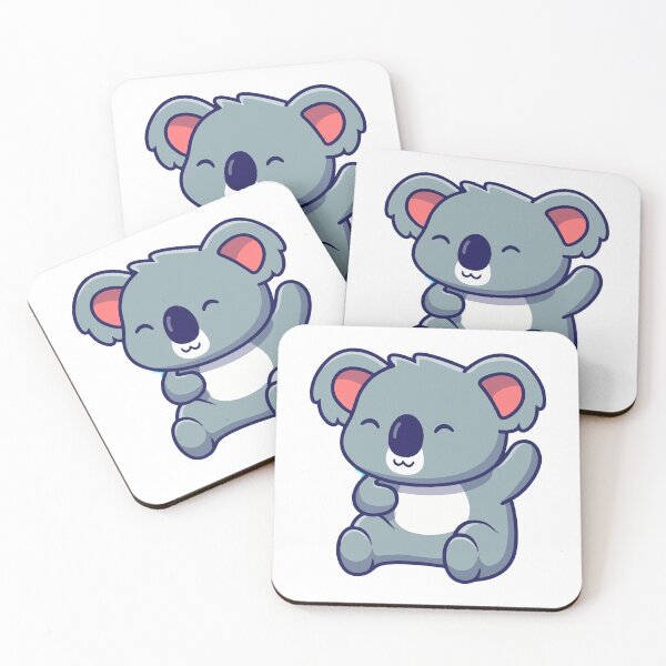 Item preview, Cute Happy Koala Waving Hand Illustration designed and sold by nilkbv.