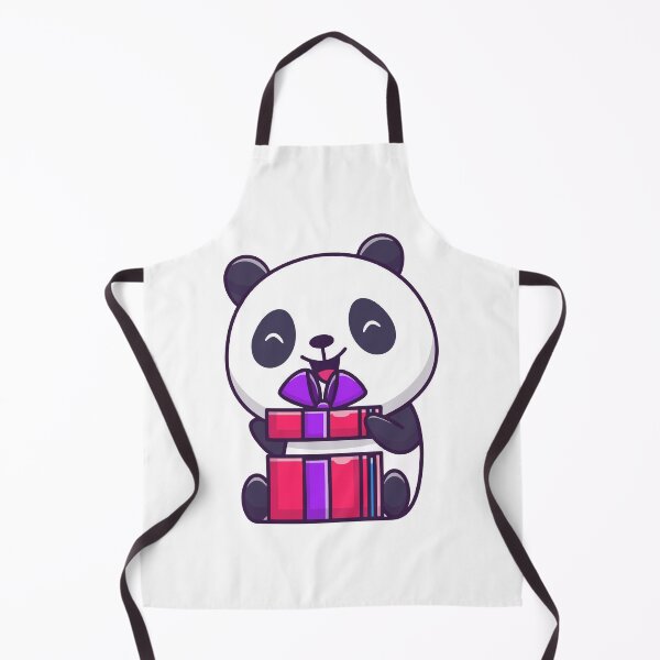 Item preview, Cute Happy Panda Holding Birthday Gift Box designed and sold by nilkbv.
