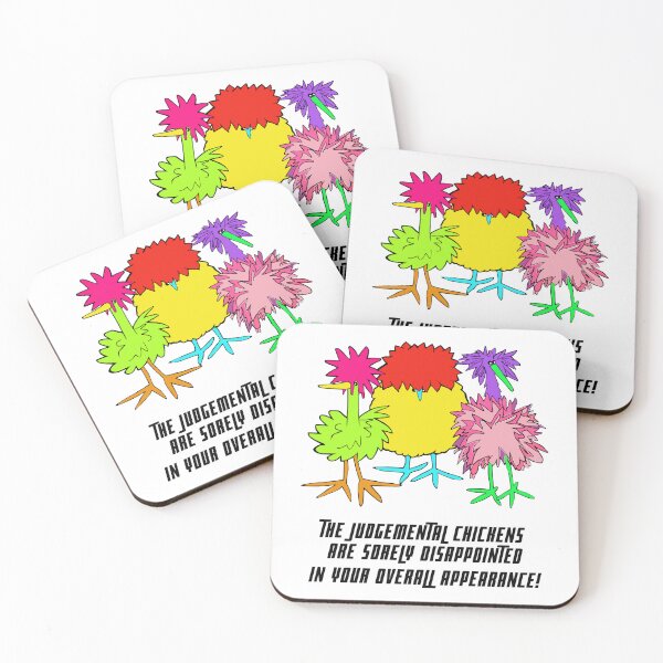 Item preview, The judgemental chickens designed and sold by LagoonandBeans.