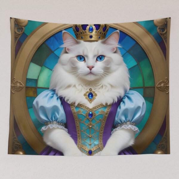 Item preview, Ragdoll Cat in Royal Costume After Klimt designed and sold by Vicky Brago-Mitchell®.