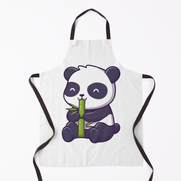 Item preview, Cute Giant Panda Eating Green Bamboo Illustration designed and sold by nilkbv.