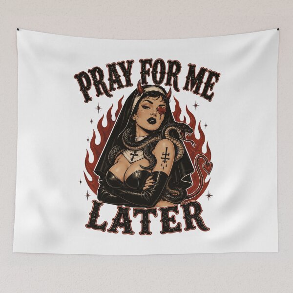 Item preview, Pray For Me Later Devil Nun Goth  designed and sold by Region.