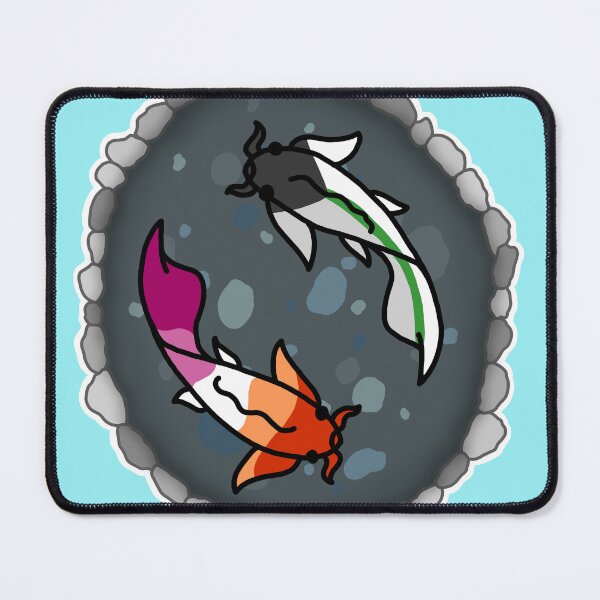 Item preview, Demi Aro and Lesbian Pride Koi Pond designed and sold by CastleOfDragons.