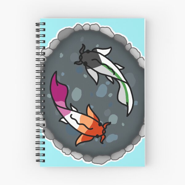 Item preview, Demi Aro and Lesbian Pride Koi Pond designed and sold by CastleOfDragons.
