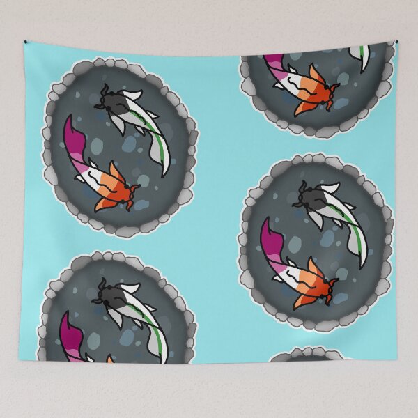Item preview, Demi Aro and Lesbian Pride Koi Pond designed and sold by CastleOfDragons.