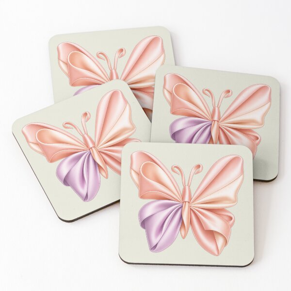 Item preview, Satin Ribbon Butterfly | Coquette Aesthetic Bow Butterfly designed and sold by BelievingCreate.