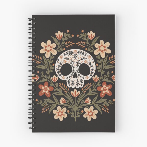 Item preview, Bone & Bloom - Gothic Folk Art Skull - Harvest designed and sold by heidiherreraart.