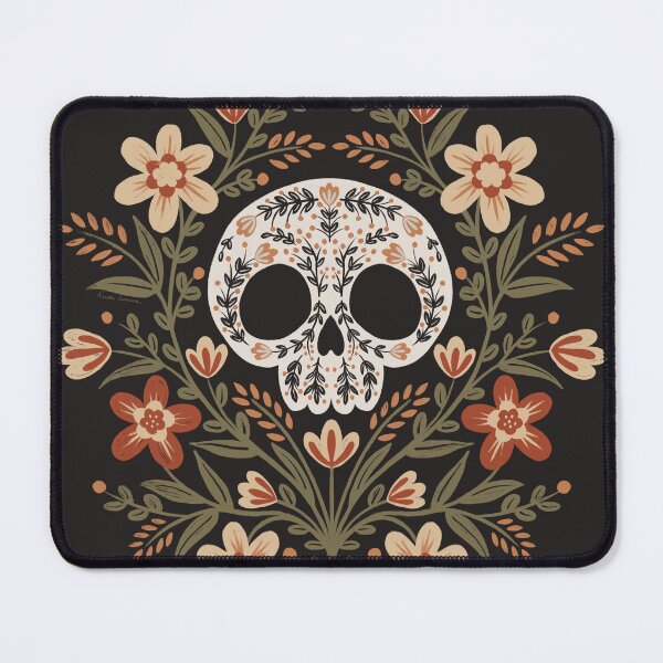 Item preview, Bone & Bloom - Gothic Folk Art Skull - Harvest designed and sold by heidiherreraart.
