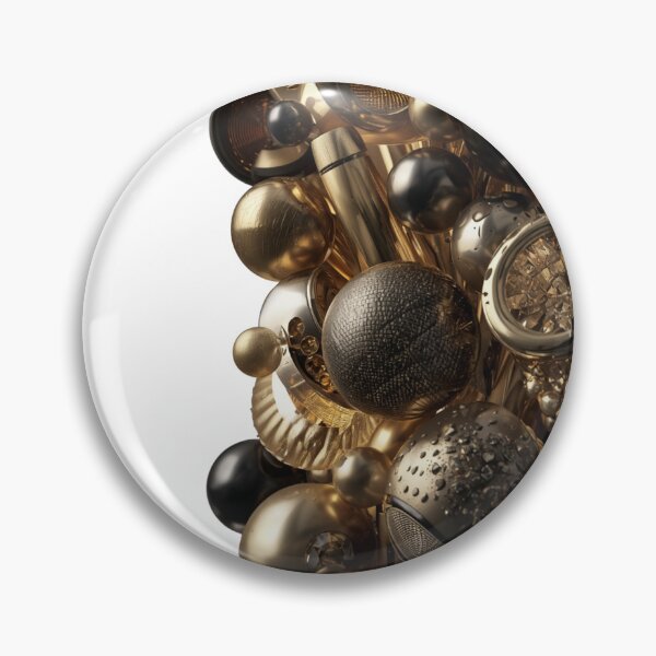 Item preview, 3D abstract metallic composition: 10 fascinating, luxurious, and futuristic designs designed and sold by UNIVERS MILDA.