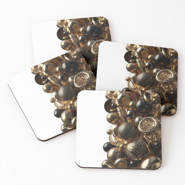 Item preview, 3D abstract metallic composition: 10 fascinating, luxurious, and futuristic designs designed and sold by UNIVERS MILDA.