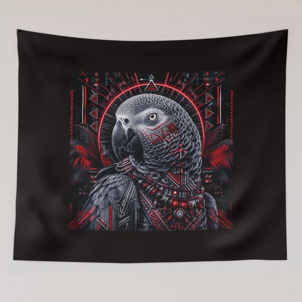 Item preview,  African Grey Parrot  Intelligence and Wild Elegance #4 designed and sold by Helios Be. Lavsh.