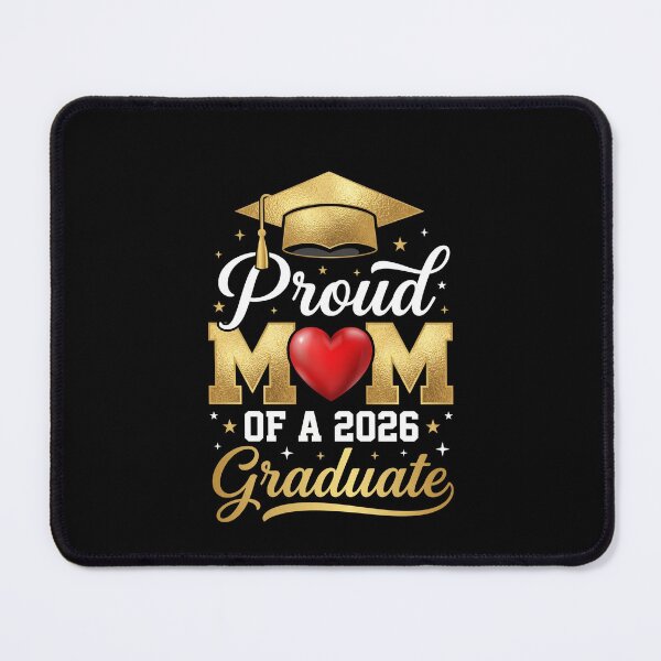 Item preview, Proud Mom of 2026 Graduate Gold Foil Cap Shirt designed and sold by SofenArt.