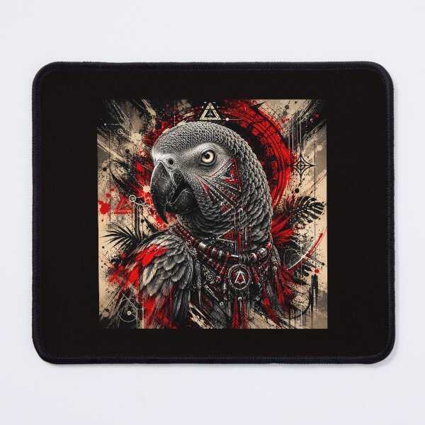 Item preview, African Grey Parrot Intelligence and Wild Elegance #5 designed and sold by Helios Be. Lavsh.