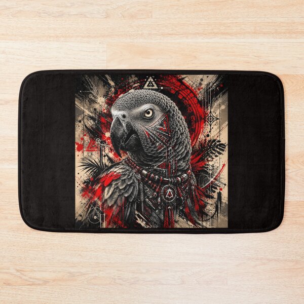 Item preview, African Grey Parrot  Intelligence and Wild Elegance #5 designed and sold by Helios Be. Lavsh.