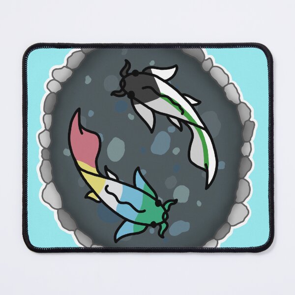 Item preview, Demi Aro and Disability Pride Koi Pond  designed and sold by CastleOfDragons.