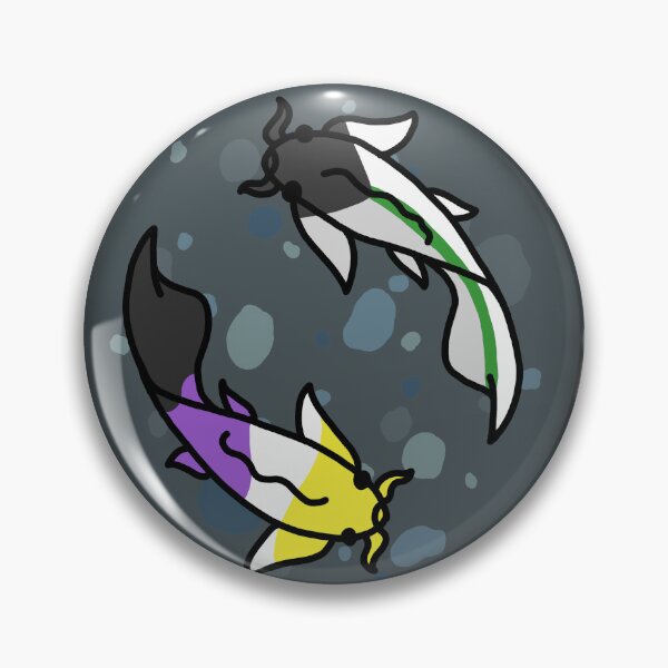 Item preview, Demi Aro and Nonbinary Pride Koi Pond  designed and sold by CastleOfDragons.